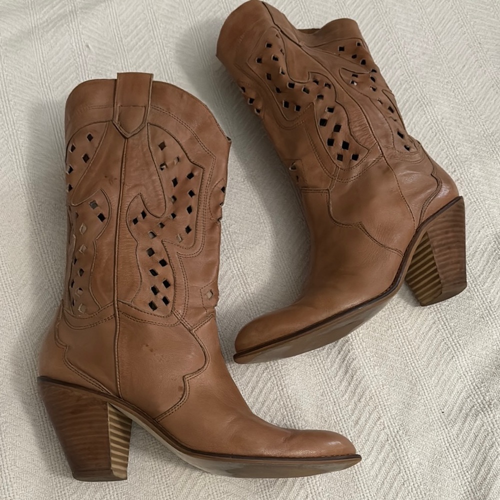 Cutout Cowboy Boots